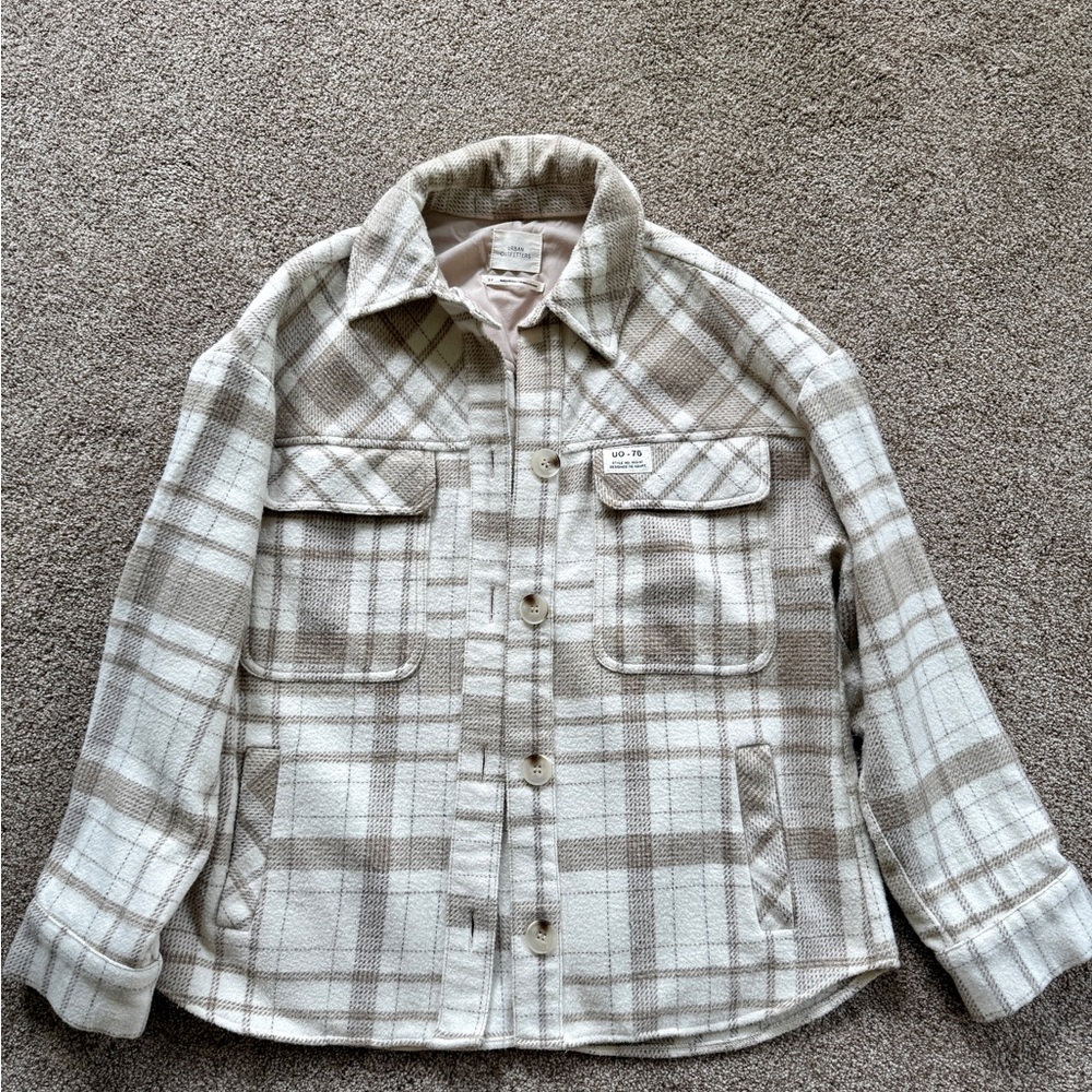 Urban Outfitters Beige Textured Jacket